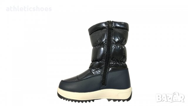 Детски апрески за сняг и студ в синьо-7296-32/37, снимка 2 - Детски боти и ботуши - 34557620