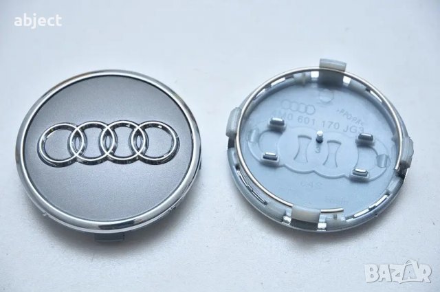 Капачки за Ауди джанти 61мм сив цвят 4M0601170, снимка 4 - Аксесоари и консумативи - 37119260