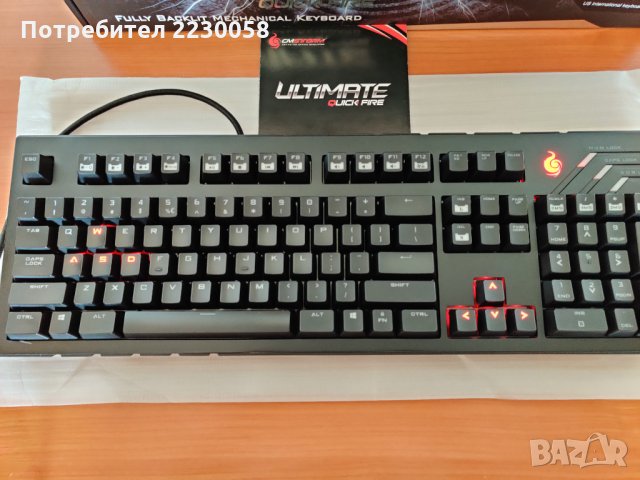 Геймърска механична клавиатура CM Storm QuickFire Ultimate – Cherry MX Brown суич, снимка 8 - Клавиатури и мишки - 35055079
