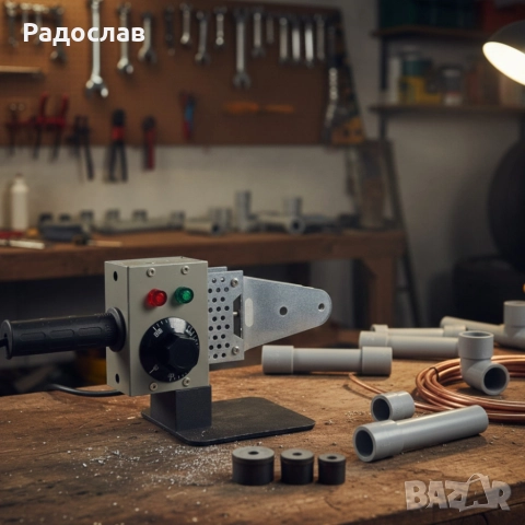 Професионална лепачка за PPR тръби 900W с регулируема температура (50–300°C) – Комплект с куфар, снимка 4 - Куфари с инструменти - 52842267