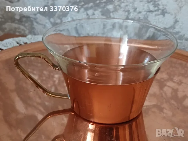 Меден сервиз на поднос-чаши термо стъкло, снимка 2 - Сервизи - 56161395