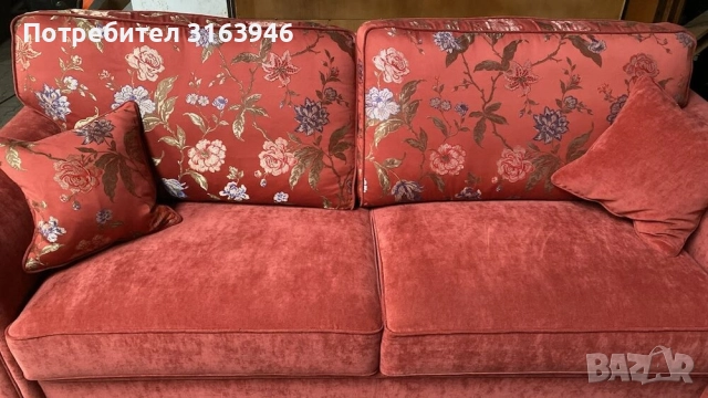 Луксозен диван тройка и двойка  Schröno Handmade, снимка 5 - Дивани и мека мебел - 52235078