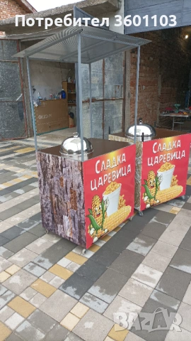 Количка за царевица на пара , снимка 9 - Колички за царевица - 53928181