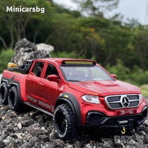 Метални колички: Mercedes-Benz Monster X-Class 6X6 (Мерцедес-Бенц Монстър Х клас), снимка 3 - Колекции - 31146540