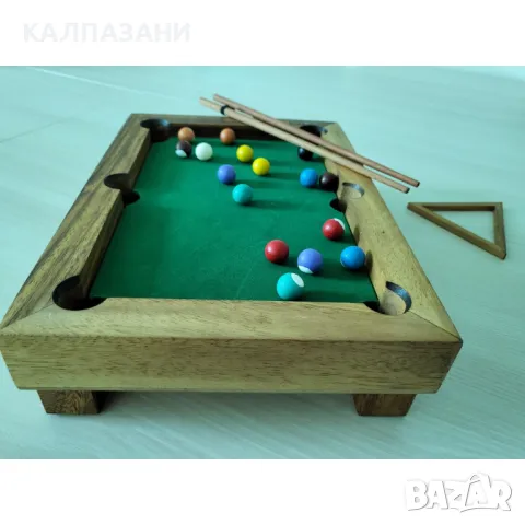 Настолен дървен билярд LG010, снимка 5 - Игри и пъзели - 50216868
