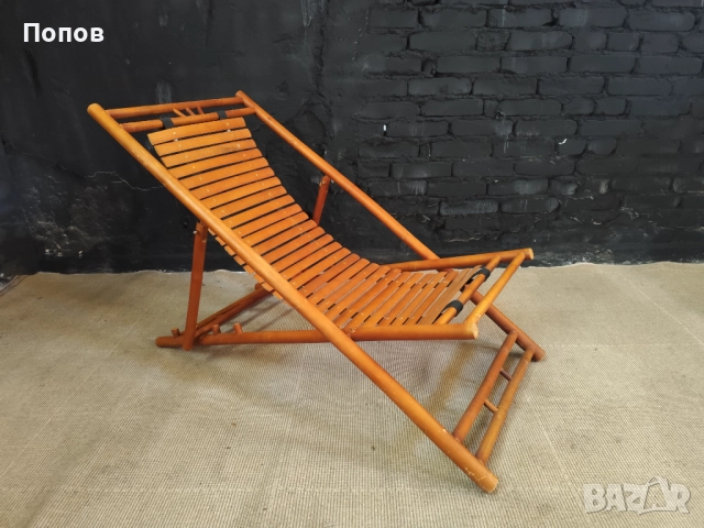  Италиански шезлонг poggiapiedi, снимка 5 - Дивани и мека мебел - 52267975