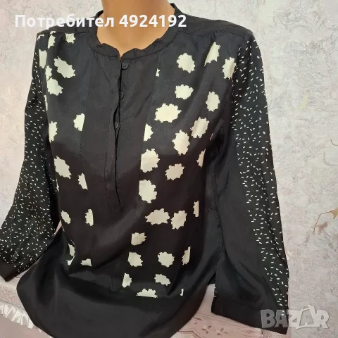 Дамска Черна Риза, снимка 3 - Ризи - 56107543