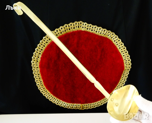 Бронзов черпак,лъжица за сос,сосове,сервиране. , снимка 2 - Антикварни и старинни предмети - 51781516