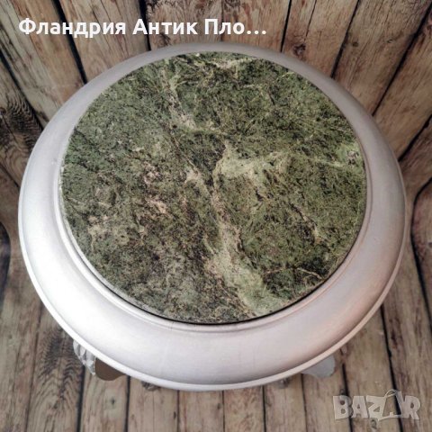 Помощна маса Луи XVI, силвър, снимка 3 - Маси - 42458148