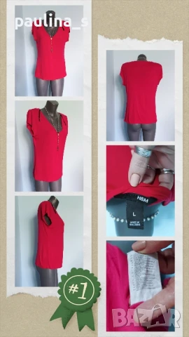 Четири различни броя / Блуза от трико с къс ръкав , снимка 9 - Корсети, бюстиета, топове - 50973495