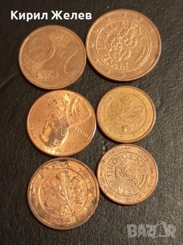 Шест монети евро и американски центове за КОЛЕКЦИЯ ДЕКОРАЦИЯ 50050