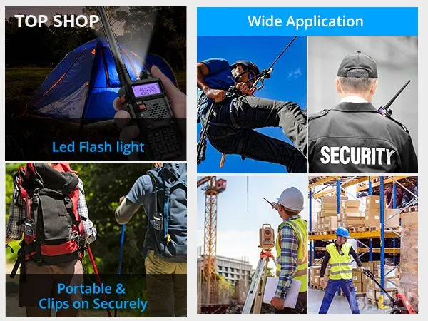 Професионални уоки токи eSynic uv5r 5W акумулаторни UV-5R радиостанции двулентови VHF/UHF ясни разго, снимка 11 - Друга електроника - 49093004