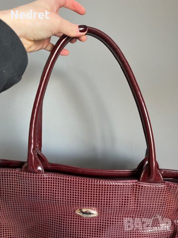 Тъмночервена дамска чанта, снимка 5 - Чанти - 42862959