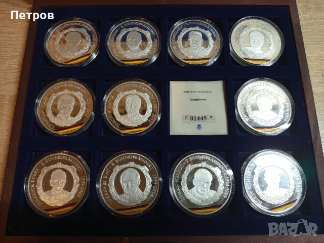 Колекционерски плакети "Президентите на Германия", снимка 6 - Нумизматика и бонистика - 49638569