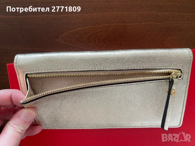 GIANNI CHIARINI Оригинален кожен портфейл - Златист, снимка 7 - Портфейли, портмонета - 50108633