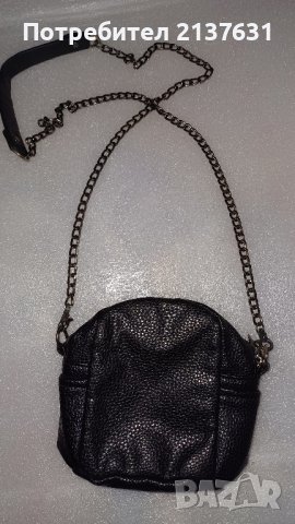 ЧЕРНА МАЛКА КОЖЕНА ЧАНТИЧКА , снимка 2 - Чанти - 44483683