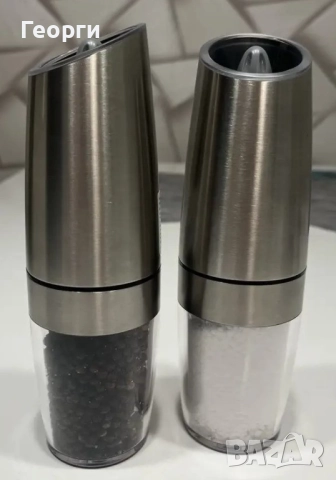 Гравитационни електрически мелнички за сол, пипер, др. подправки, снимка 14 - Прибори за хранене, готвене и сервиране - 51965448