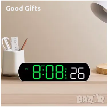 Цифров часовник с LED осветление с големи цифри, снимка 7 - Други стоки за дома - 50240564