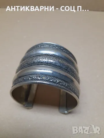 Стара Посребрена Гривна., снимка 5 - Антикварни и старинни предмети - 48021142