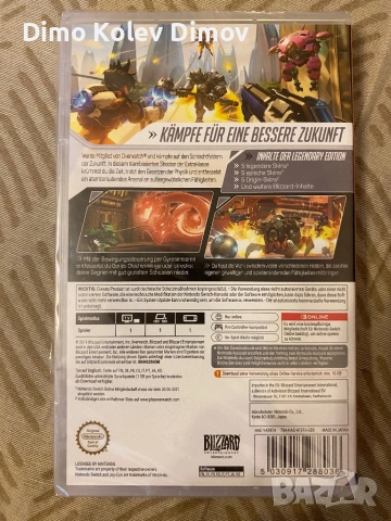 Overwatch Nintendo Switch. Запечатана!, снимка 2 - Игри за Nintendo - 51796088