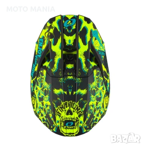 Мотокрос каска O'NEAL 3SERIES ASSAULT BLACK/NEON YELLOW V.24, снимка 5 - Други спортове - 50475133