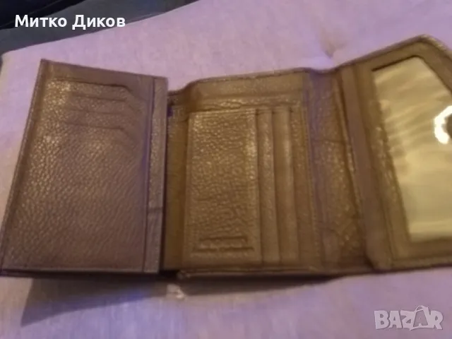 Портфейл НН естествано кожа 140х105мм, снимка 5 - Портфейли, портмонета - 49797270