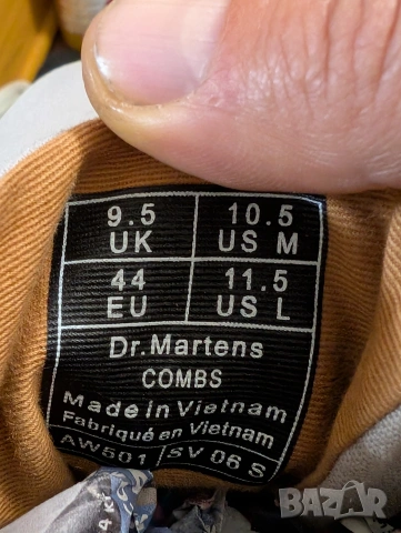 боти / кубинки Dr Martens Tract Combs Boots номер 44, снимка 10 - Мъжки боти - 54060072