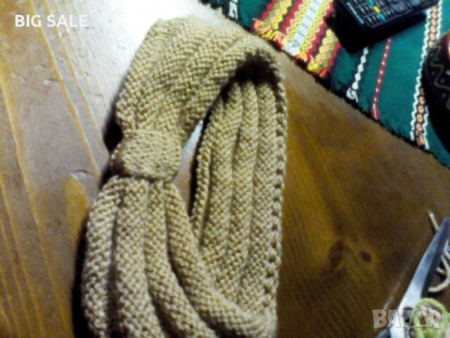 Лента за глава домашно плетиво Всички Цветове (мека вълна), снимка 5 - Аксесоари за коса - 39613663