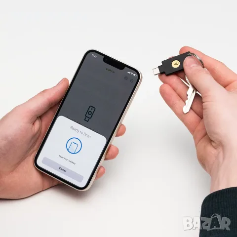  Хардуерен ключ за сигурност Yubico Security Key C NFC, снимка 3 - USB Flash памети - 55727675