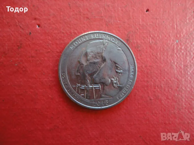 Четвърт долар Quarter Dollar 2013, снимка 3 - Нумизматика и бонистика - 48425714