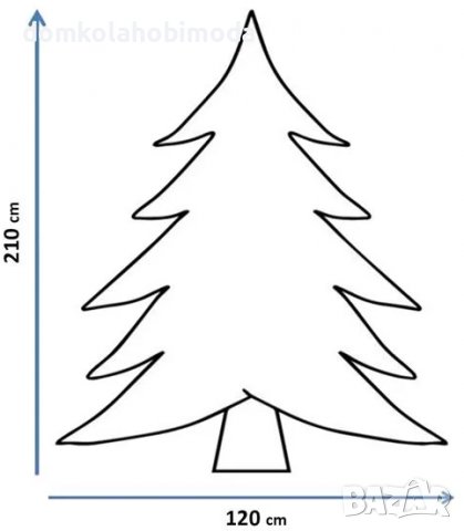 Коледна елха, 991 клонки, 210x120 см, Метална стойка, снимка 2 - Коледни подаръци - 38501571
