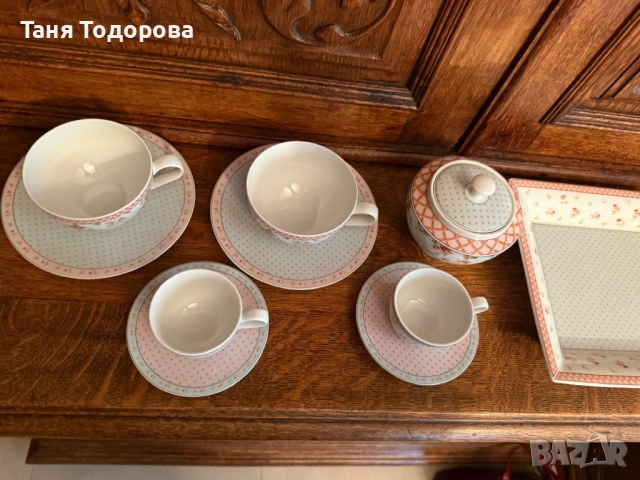 Сервиз за кафе и чай Laura Ashley Louisa, снимка 7 - Сервизи - 54068312