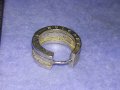 BVLGARI БУЛГАРИ Стара МАРКОВА СРЕБЪРНА ОБЕЦА СРЕБРО 925 с АНГЛИЙСКИ ТИП ЗАКОПЧАВАНЕ 39975, снимка 5