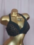 Ulla Popken 90 D Бял и черен дантелен сутиен , снимка 6