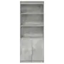 vidaXL Висок шкаф, бетонно сив, 70x35x180 см, инженерно дърво, снимка 6