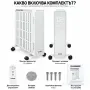 Маслен радиатор KAMINER Arvell 2500 W с WiFi, снимка 5