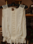 Промоция за 8-ми март 12 лв.Блуза от нежна коприна с дантела на рамото, снимка 1 - Корсети, бюстиета, топове - 44613374