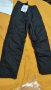 Работен нов топлозащитен зимен панталон размер L, черен цвят , снимка 1