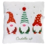 Коледна възглавница с джуджета, бял, снимка 1