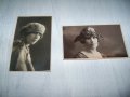 Два красиви женски фотографски портрета картички от 1922г., снимка 1 - Други ценни предмети - 37199539