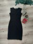 Черна стилна рокля, снимка 1 - Рокли - 31074646