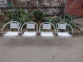 Алуминиеви столове за градина, снимка 1 - Градински мебели, декорация  - 44667123