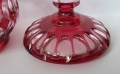 Кристална бонбониера розово червен цвят цветен кристал рядък модел, снимка 5