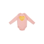  Бебешко боди, памук, сърце, 0-6м, снимка 1 - Бодита за бебе - 44713644