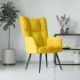 vidaXL Релаксиращ стол, горчица жълто, кадифе, снимка 2