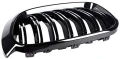 Двойни M Бъбреци Решетки за BMW X3 X4 F25 F26 БМВ Черен Гланц 2010-2014, снимка 3