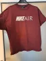 NIKE AIR оригинален топ/тениска с къси ръкави в бордо, като нов, снимка 2