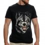 Нова мъжка тениска с дигитален печат Вълк, Серия вълци
