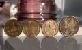 Колекционерски монети от 1ст. - 1962,1974,1989 и 2 ст.- 1974 г. , снимка 1