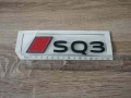 емблема Audi SQ3 нов стил черно с червено, снимка 5
